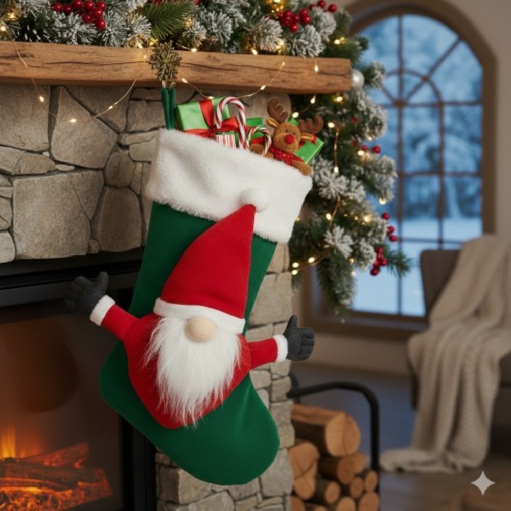 IKEA VINTERFINT 2023 Santa Claus Plush – Big Heart Red Soft Toy –‎ 6¼" – Holiday